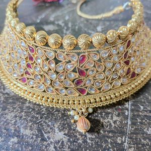 Golden Kundan Choker Set