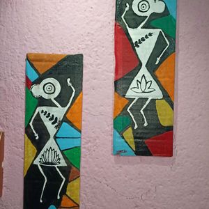 Warli Traditional Color Wall Art For Home Decor.