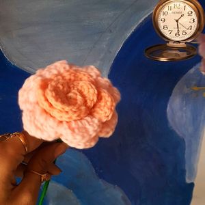 Multicolour Crochet Rose