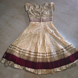 Golden Anarkali kurta