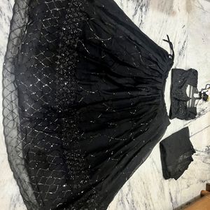 Black Lehnga Choli