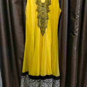 Yellow Floor Length Gown