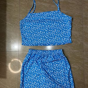 Women Two Piece Dress (Co-ord)