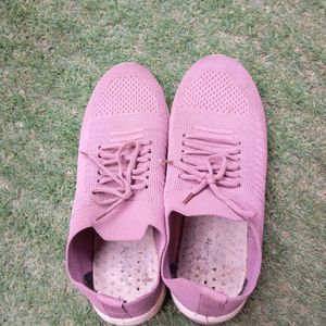 Mauve Pink Sports jogging Shoes For Women