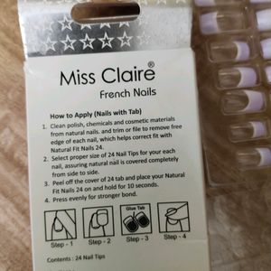 Miss Claire French Nails With Nail Tabs And Glue