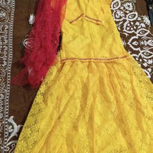 Kids Haldi Lehenga.