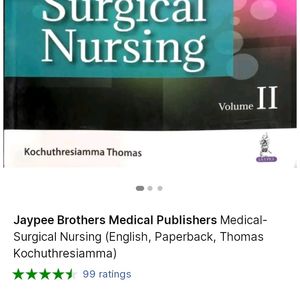 Medical surgical nursing (volume I & II)