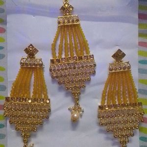 Earrings With Maangtika