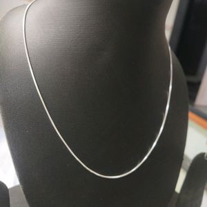 925 Silver Sleek Thin Snack 🥨 Chain 18 inch