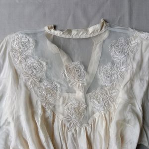 New Vintage Pinterest Embroidery Blouse