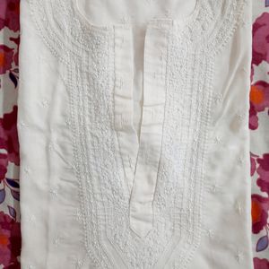 Men White Chikankari Kurta 2