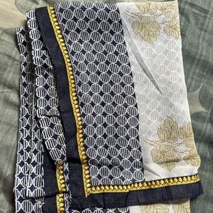 Three Catalog Sarees With Blouse Pices