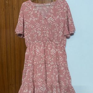 Urbanic Pink Floral Dress