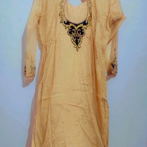 Golden Kurta With Dupatta PARTY WEAR