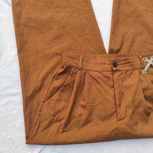 Urbanic Brown Korean Formal Pants