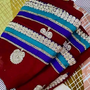 Heavywork Saree Bootawork Zariwork Sare