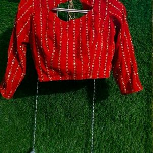 Designer Red blouse