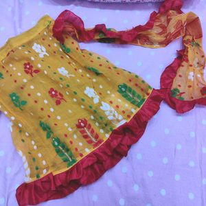 Saree+ Blouse For Girls 2-4 Years