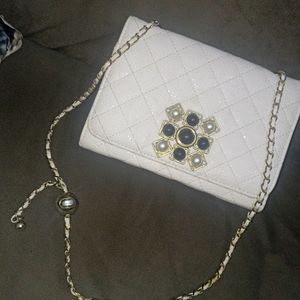 White Sling Bag