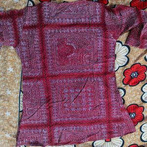 Maroon Cotton Tunic