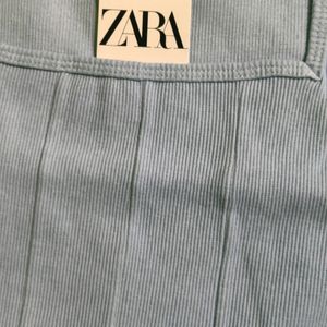 Zara Corset Sky blue Crop top