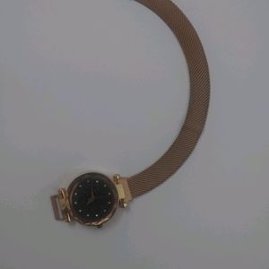 Girl's Watch Magnetic Metal Strap