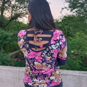 Printed Floral Top