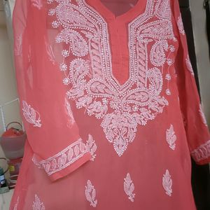 New Chikankari Kurti