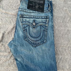 True Religion Rickie Big T Distressed Denim