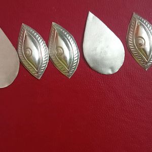 Silver Eyes And Bindi Set Of 2 For Devi Maa