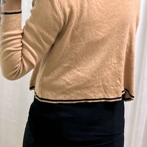 Korean Light Brown Beautiful Cardigan