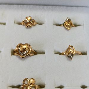 5 Small Girls Rings Totally New