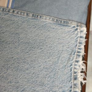 Washed Mid Rise Blue Denim