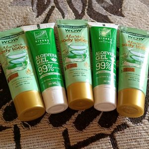 Wow Science Aloevera Body lotion and Rivona Gel