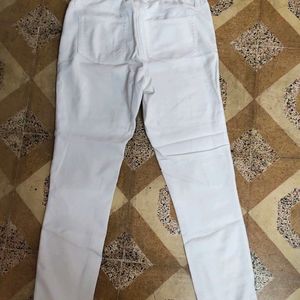 Skinny Off White Pent