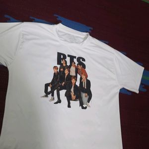 Women's BTS Tshirt Round Neck Polyester