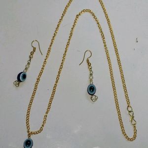 Evil chain Eyerring Korean Trend Stylish Unique/fa