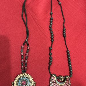 2 Sets Of Ethnic Necklaces
