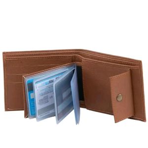 Designer Brown Artificial Leather Two Fold Wallet