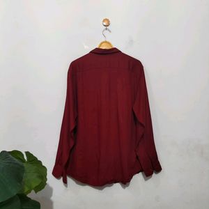 Solid Maroon Shirt