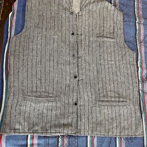 Grey Woollen Waistcoat