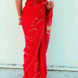 Beautiful Red Saree