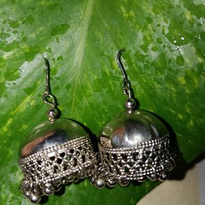 Navaratri Special🔥Silver Plated Jhumka