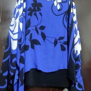 Blue🔵Printed Top For Healthy Girl & Woman 48 Bust