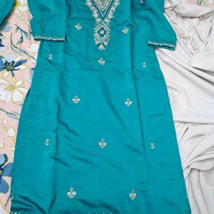 Plazzo Set With Soft Banarasi Dupatta