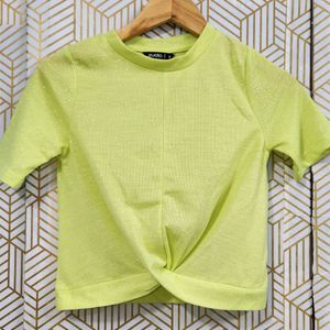 New Zudio Mint Green Crop-top