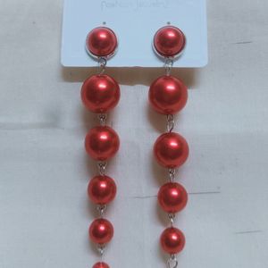 Brand New Long Pearl Earrings