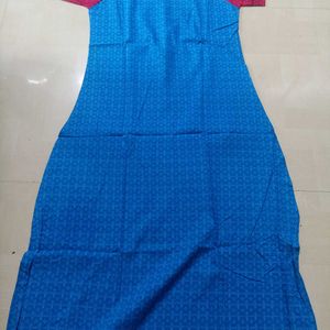 XL Blue Maroon Cotton nighty