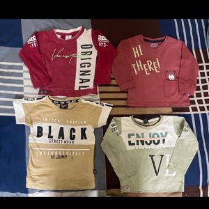 Combo Of 4 T-shirt For Boy Under 18 To 24 Month