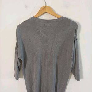 Grey & White Colored Top (Women's)